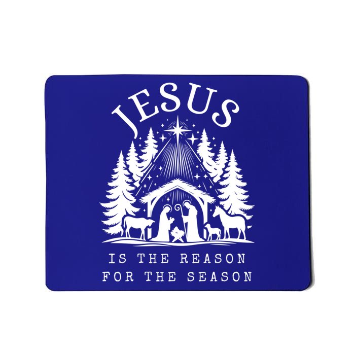 Jesus Is The Reason For The Season Festive Christmas Carol Cute Gift Mousepad