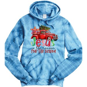 Jesus Is The Reason For The Season Funny Christmas Tie Dye Hoodie