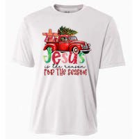 Jesus Is The Reason For The Season Funny Christmas Cooling Performance Crew T-Shirt