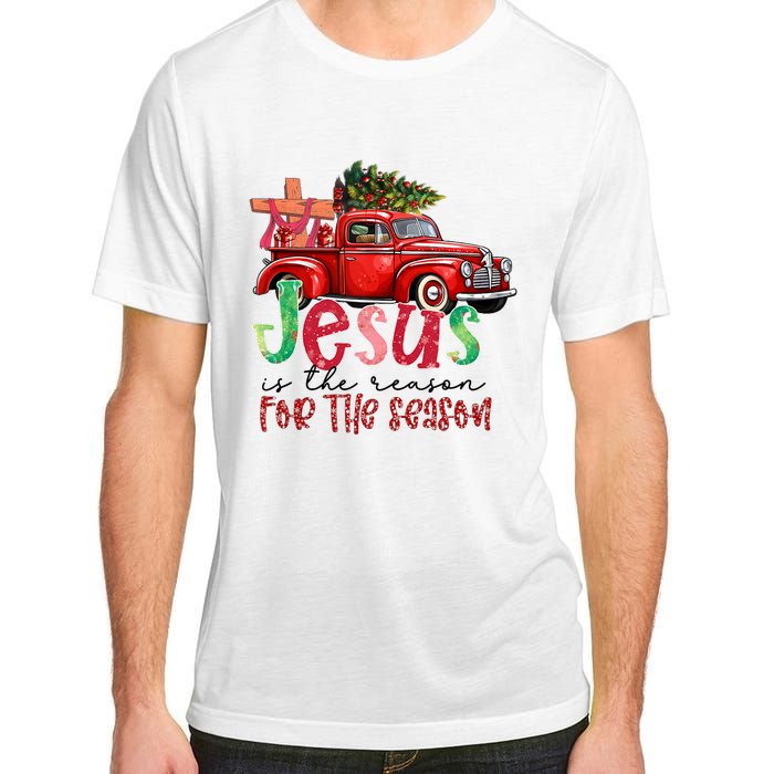 Jesus Is The Reason For The Season Funny Christmas Adult ChromaSoft Performance T-Shirt