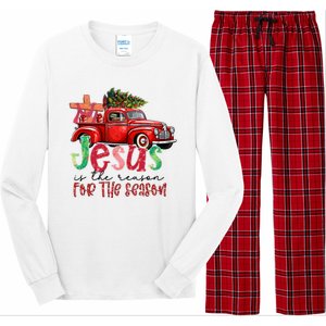 Jesus Is The Reason For The Season Funny Christmas Long Sleeve Pajama Set