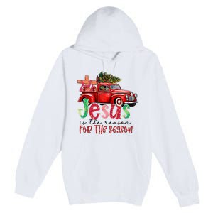 Jesus Is The Reason For The Season Funny Christmas Premium Pullover Hoodie