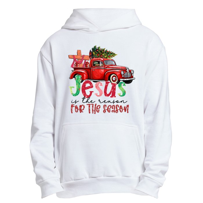 Jesus Is The Reason For The Season Funny Christmas Urban Pullover Hoodie