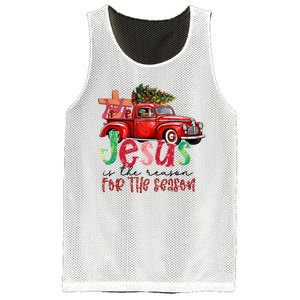 Jesus Is The Reason For The Season Funny Christmas Mesh Reversible Basketball Jersey Tank