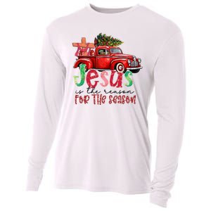 Jesus Is The Reason For The Season Funny Christmas Cooling Performance Long Sleeve Crew