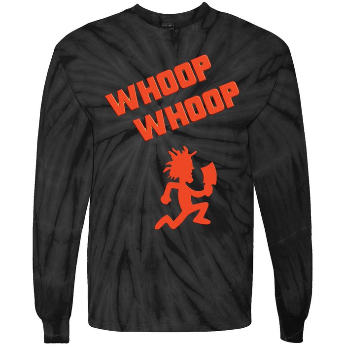 Juggalette ICP Whoop Whoop Hatchet Man Vibrant Colors Design Tie-Dye Long Sleeve Shirt