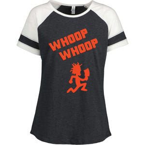 Juggalette ICP Whoop Whoop Hatchet Man Vibrant Colors Design Enza Ladies Jersey Colorblock Tee