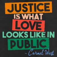 Justice Is What Love Looks Like In Public Social Justice 7 Panel Mesh Trucker Snapback Hat