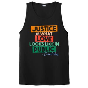 Justice Is What Love Looks Like In Public Social Justice PosiCharge Competitor Tank