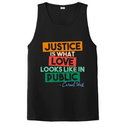Justice Is What Love Looks Like In Public Social Justice PosiCharge Competitor Tank