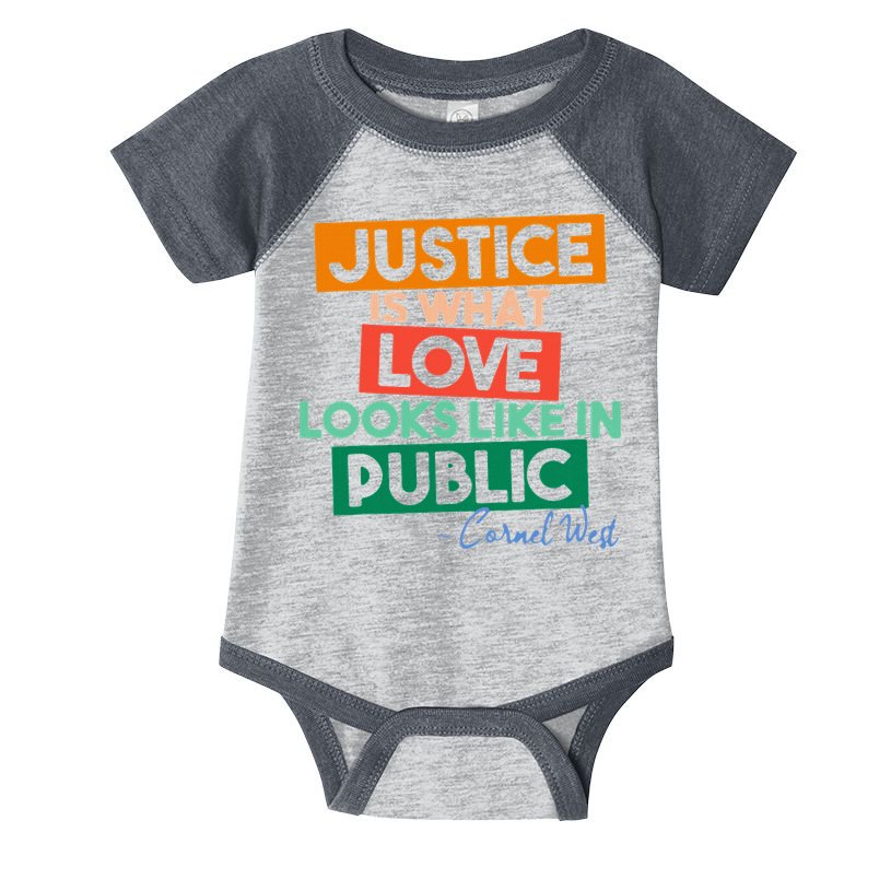 Justice Is What Love Looks Like In Public Social Justice Infant Baby Jersey Bodysuit