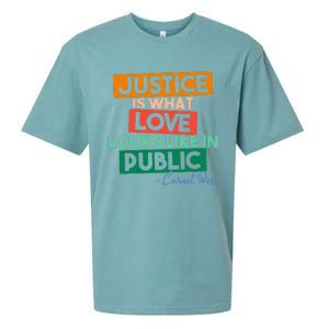 Justice Is What Love Looks Like In Public Social Justice Sueded Cloud Jersey T-Shirt