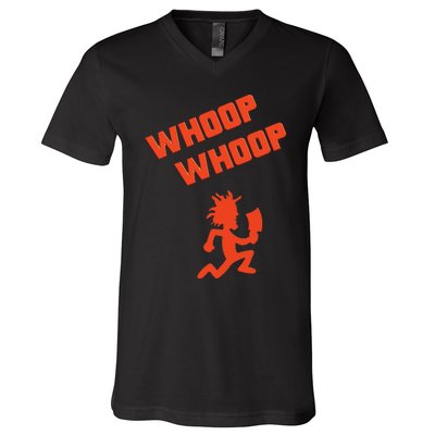 Juggalette Icp Whoop Man Extreme Colors Design V-Neck T-Shirt