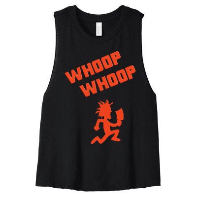 Juggalette Icp Whoop Man Extreme Colors Design Women's Racerback Cropped Tank