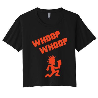 Juggalette Icp Whoop Man Extreme Colors Design Women's Crop Top Tee