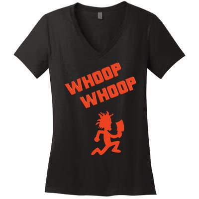 Juggalette Icp Whoop Man Extreme Colors Design Women's V-Neck T-Shirt