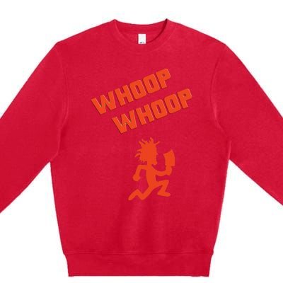 Juggalette Icp Whoop Man Extreme Colors Design Premium Crewneck Sweatshirt