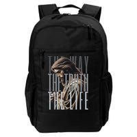 Jesus Is Way Truth And The Life Catholic Bible Quote Backpack