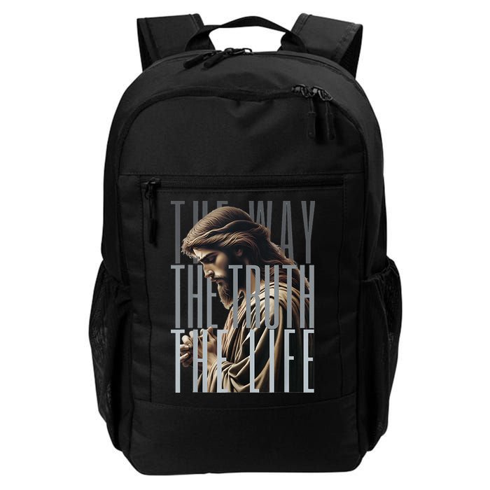 Jesus Is Way Truth And The Life Catholic Bible Quote Backpack