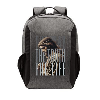 Jesus Is Way Truth And The Life Catholic Bible Quote Vector Backpack