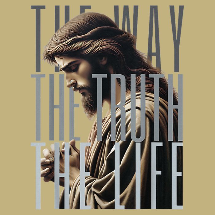 Jesus Is Way Truth And The Life Catholic Bible Quote Cooling Performance Crew T-Shirt