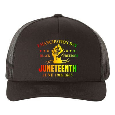 Juneteenth June 1865 Black History African American Freedom Yupoong Adult 5-Panel Trucker Hat