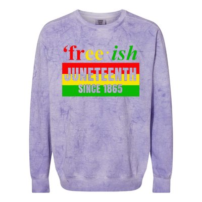 Juneteenth June 1865 Black History African American Freedom Colorblast Crewneck Sweatshirt