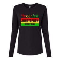 Juneteenth June 1865 Black History African American Freedom Womens Cotton Relaxed Long Sleeve T-Shirt