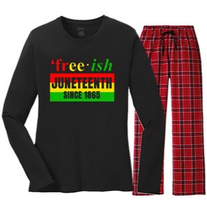 Juneteenth June 1865 Black History African American Freedom Women's Long Sleeve Flannel Pajama Set 