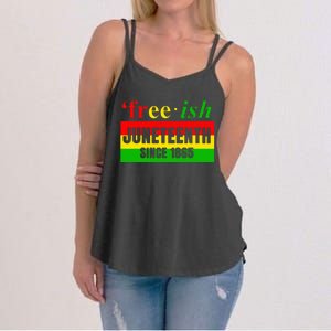 Juneteenth June 1865 Black History African American Freedom Women's Strappy Tank