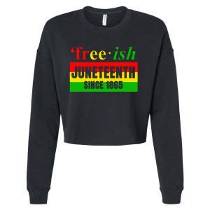 Juneteenth June 1865 Black History African American Freedom Cropped Pullover Crew