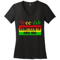 Juneteenth June 1865 Black History African American Freedom Women's V-Neck T-Shirt