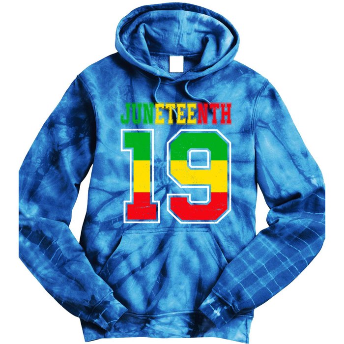 Juneteenth June 19 Black History Freedom African American Meaningful Gift Tie Dye Hoodie