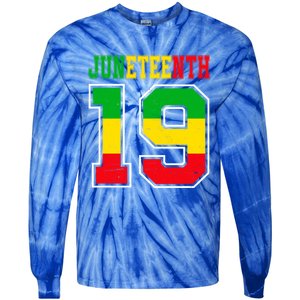 Juneteenth June 19 Black History Freedom African American Meaningful Gift Tie-Dye Long Sleeve Shirt