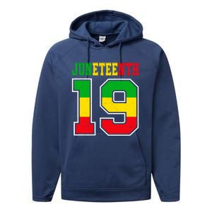 Juneteenth June 19 Black History Freedom African American Meaningful Gift Performance Fleece Hoodie