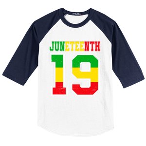 Juneteenth June 19 Black History Freedom African American Meaningful Gift Baseball Sleeve Shirt