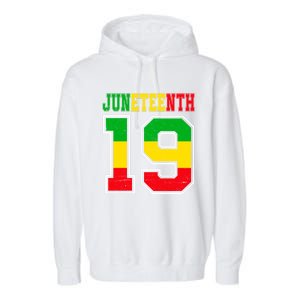 Juneteenth June 19 Black History Freedom African American Meaningful Gift Garment-Dyed Fleece Hoodie