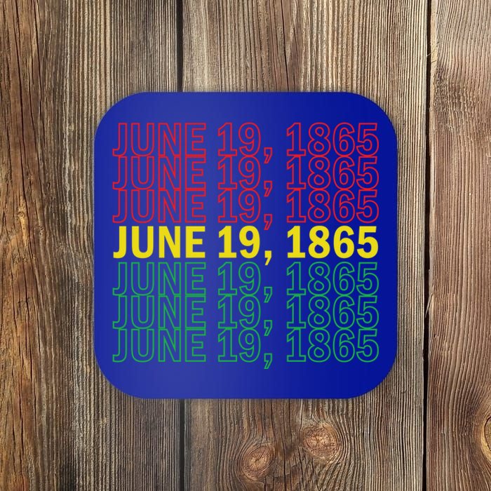 Juneteenth June 19 1865 African American Liberation Great Gift Coaster