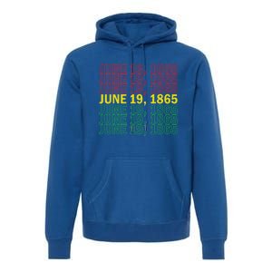 Juneteenth June 19 1865 African American Liberation Great Gift Premium Hoodie