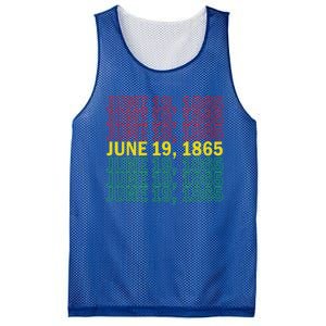 Juneteenth June 19 1865 African American Liberation Great Gift Mesh Reversible Basketball Jersey Tank