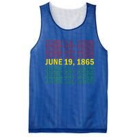 Juneteenth June 19 1865 African American Liberation Great Gift Mesh Reversible Basketball Jersey Tank