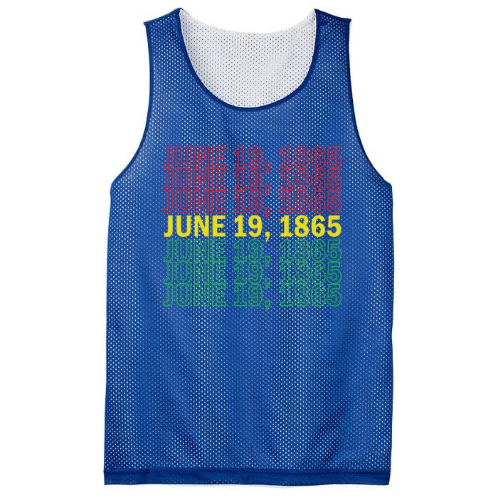 Juneteenth June 19 1865 African American Liberation Great Gift Mesh Reversible Basketball Jersey Tank