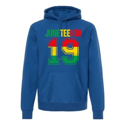 Juneteenth June 19 African Black History Month Blm Melanin Gift Premium Hoodie