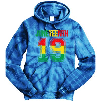 Juneteenth June 19 African Black History Month Blm Melanin Gift Tie Dye Hoodie