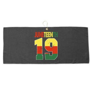 Juneteenth June 19 Blm Melanin Black History Month African Gift Large Microfiber Waffle Golf Towel