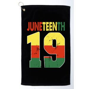 Juneteenth June 19 Blm Melanin Black History Month African Gift Platinum Collection Golf Towel