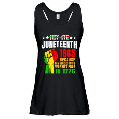 Juneteenth: June 1865 Black History African American Freedom Ladies Essential Flowy Tank