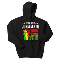 Juneteenth: June 1865 Black History African American Freedom Kids Hoodie