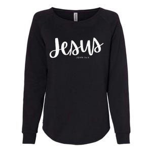 Jesus [John 146] Womens California Wash Sweatshirt