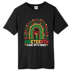 Juneteenth June 19 1865 Rainbow Blm Black History Freedom Cute Gift Tall Fusion ChromaSoft Performance T-Shirt